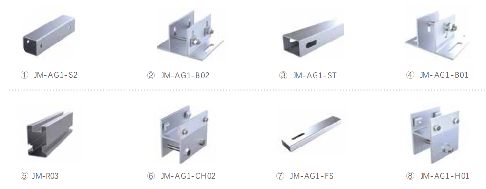 concrete ground mount solar racking system