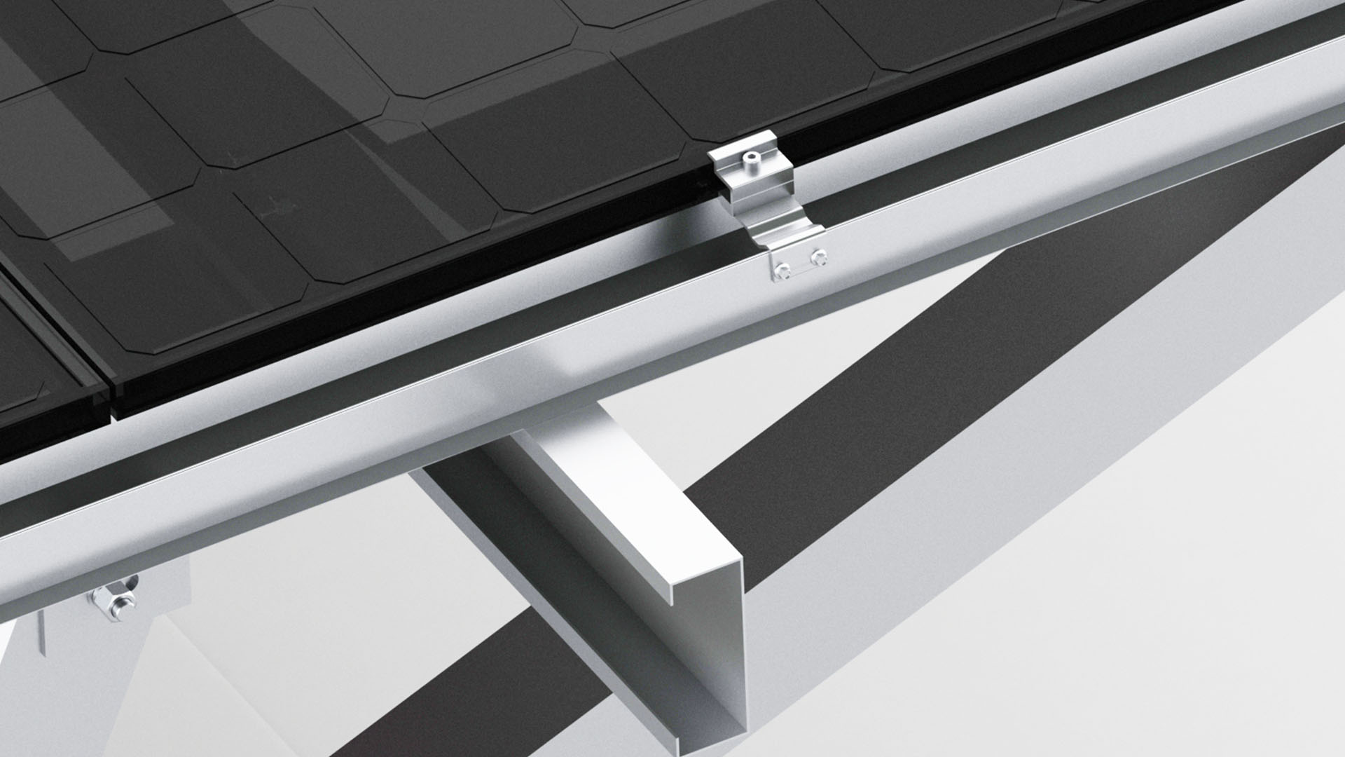 Industrial solar carport